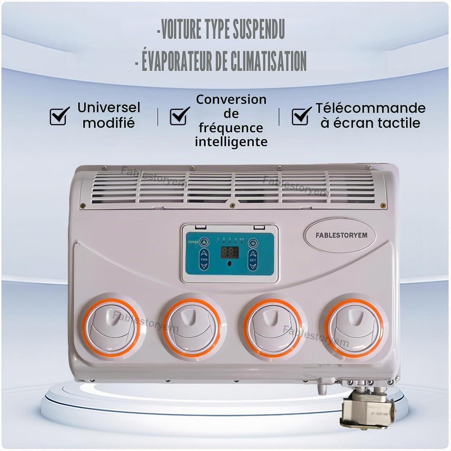 GENERIC Climatiseur Portable CC Pour Camping-cars Et Camions, Léger Et Installation Facile, Unité De Refroidissement 12 V/24 V à Haute Efficacité énergétique