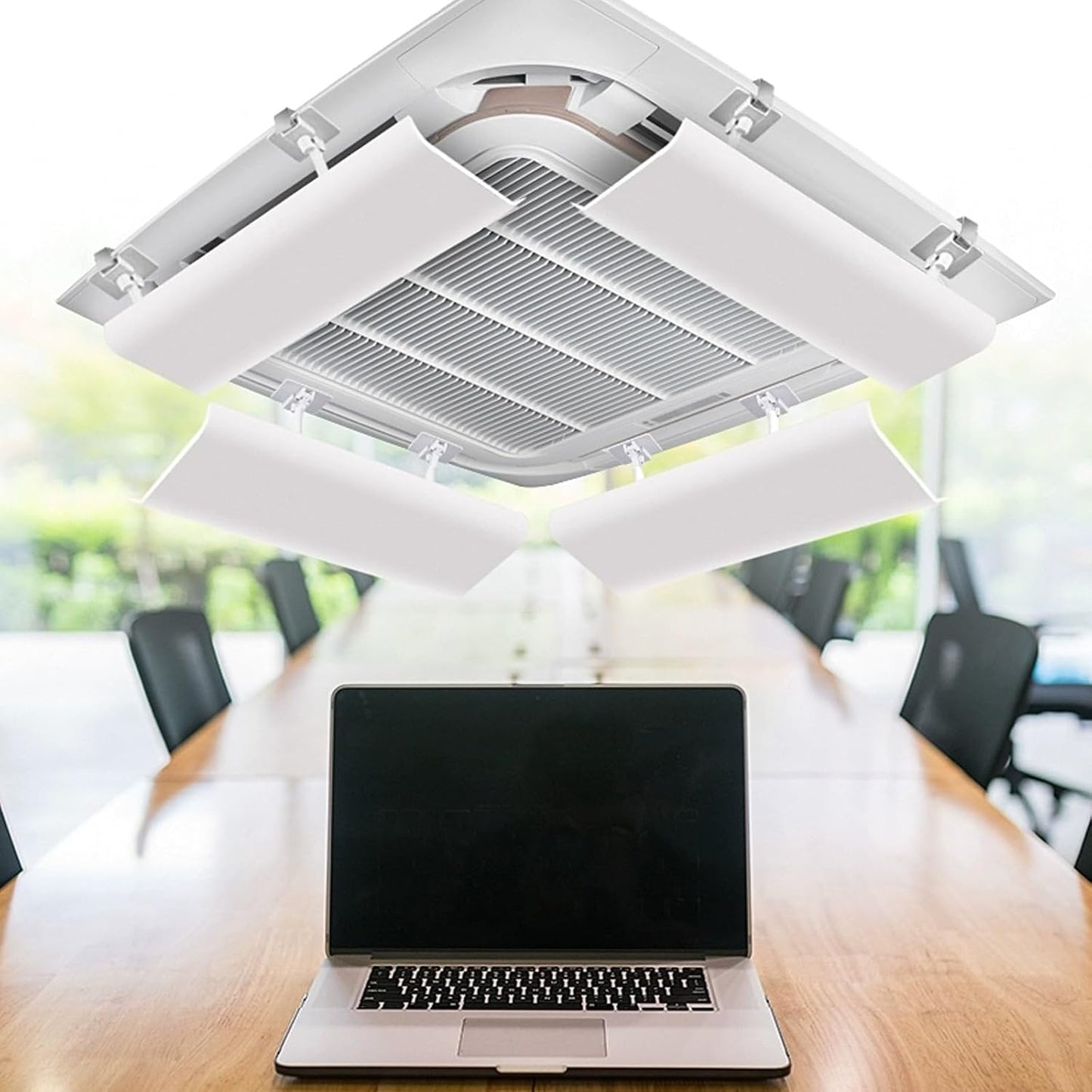  Déflecteur Climatiseur Split Mobile Réglable, Améliorer Climatiseur Mobile La Circulation Du Refroidissement Et Du Chauffage. (Size : 45cm(17.7in))