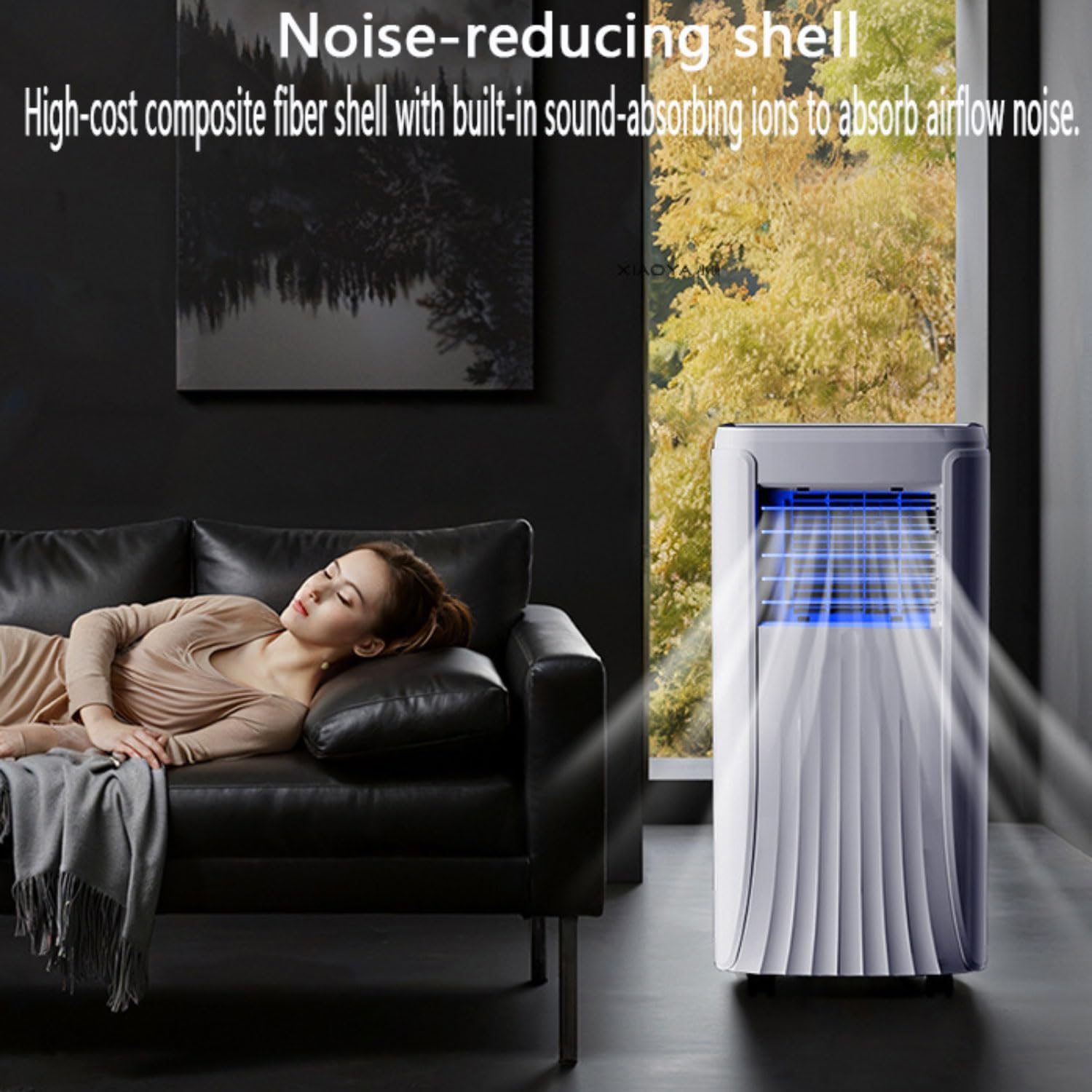  Climatiseur Mobile Portable Refroidisseur D'air Avec Minuterie 24 Heures Télécommande Refroidisseur Par évaporation Ventilateur Refroidisseur D'air Avec 120° Oscillation Pour Chambre