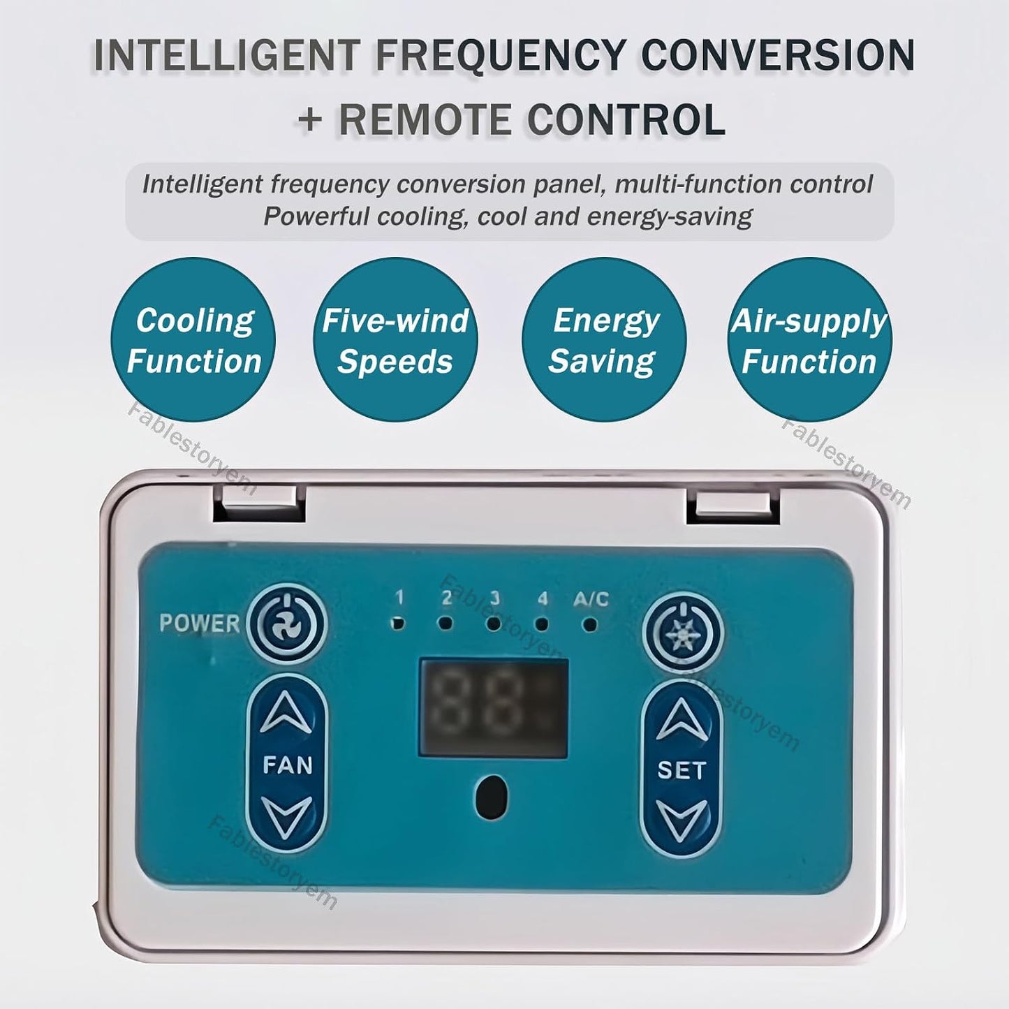 GENERIC Climatiseur Portable CC Pour Camping-cars Et Camions, Léger Et Installation Facile, Unité De Refroidissement 12 V/24 V à Haute Efficacité énergétique