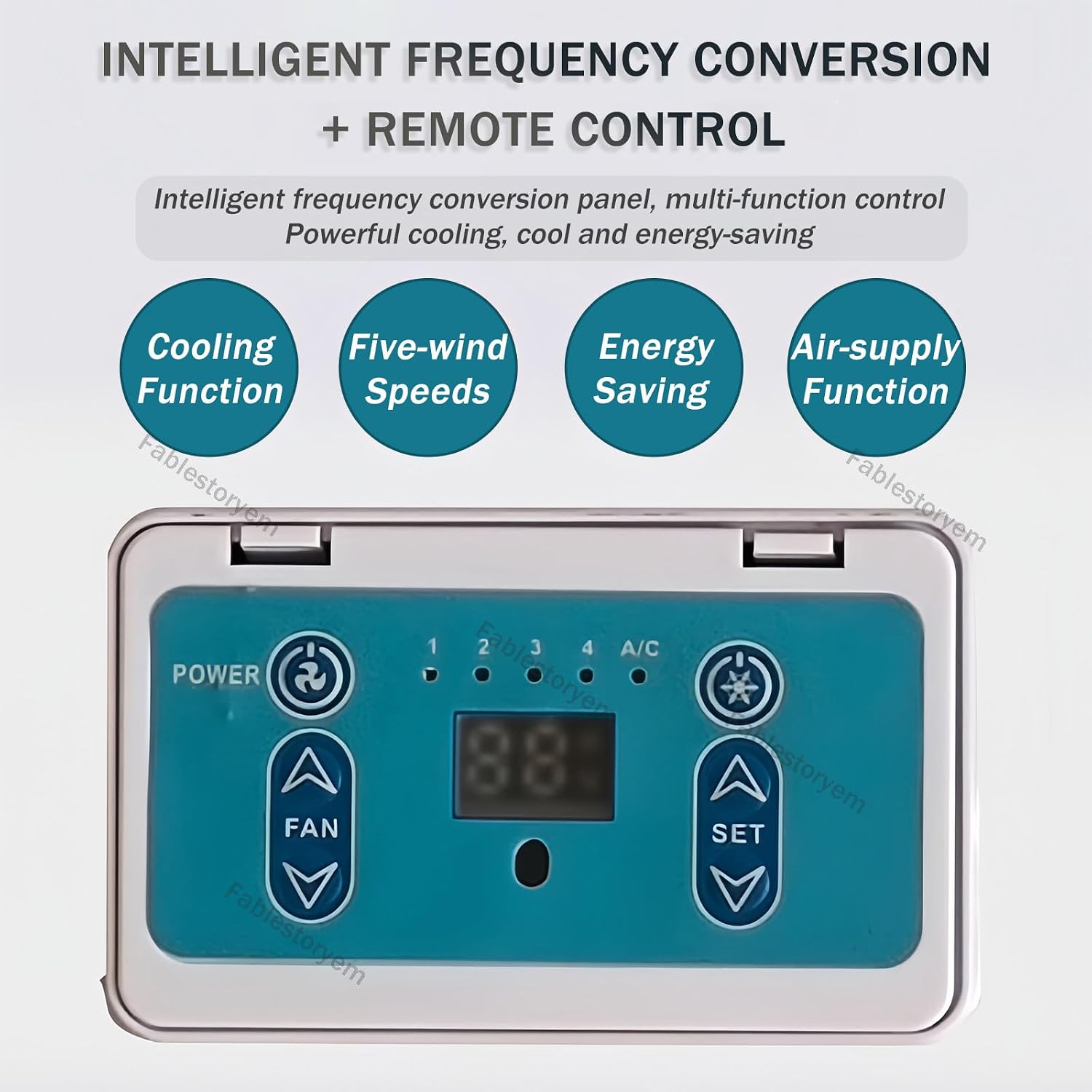 GENERIC Climatiseur Portable CC Pour Camping-cars Et Camions, Léger Et Installation Facile, Unité De Refroidissement 12 V/24 V à Haute Efficacité énergétique