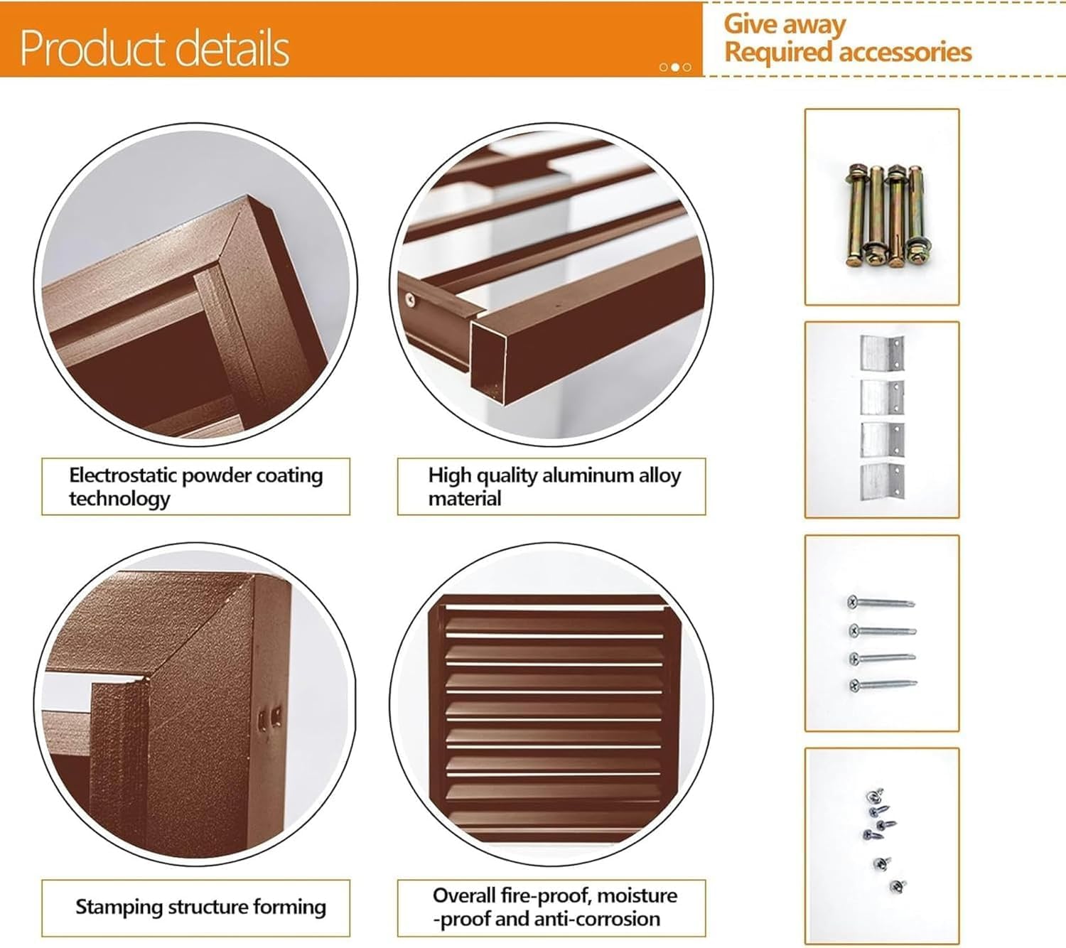 GENERIC Housse De Protection Pour Climatiseur Extérieur En Aluminium Pour Pompe à Chaleur 1,5P/2 ~ 3P/5P Unités Résistantes Aux Intempéries AC Clôture D'intimité Utilisation Extérieure Empêche Les Dommages Et