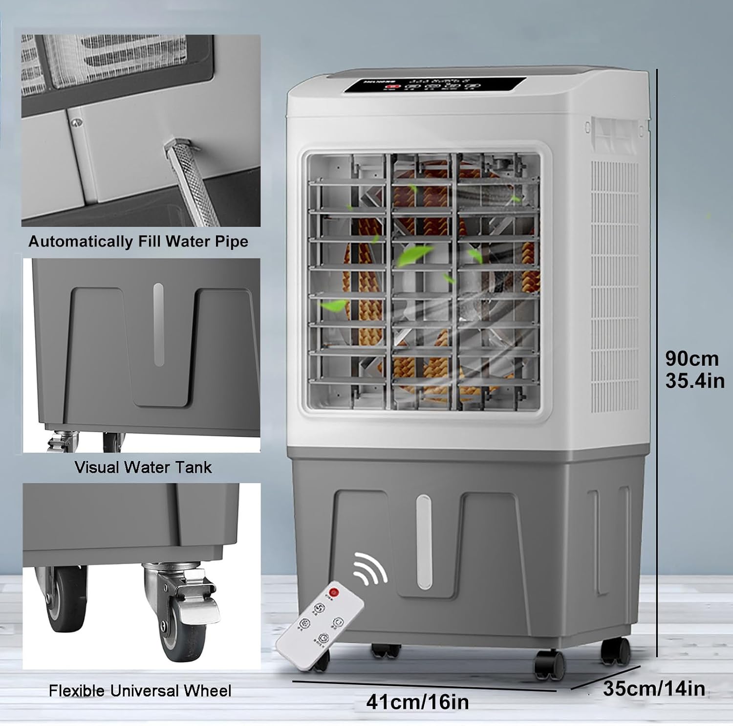 GENERIC Refroidisseur D'air évaporatif Portable Avec Grand Réservoir D'eau Pour Rafraîchir La Pièce, économe En énergie Et Silencieux Pour Le Bureau à Domicile