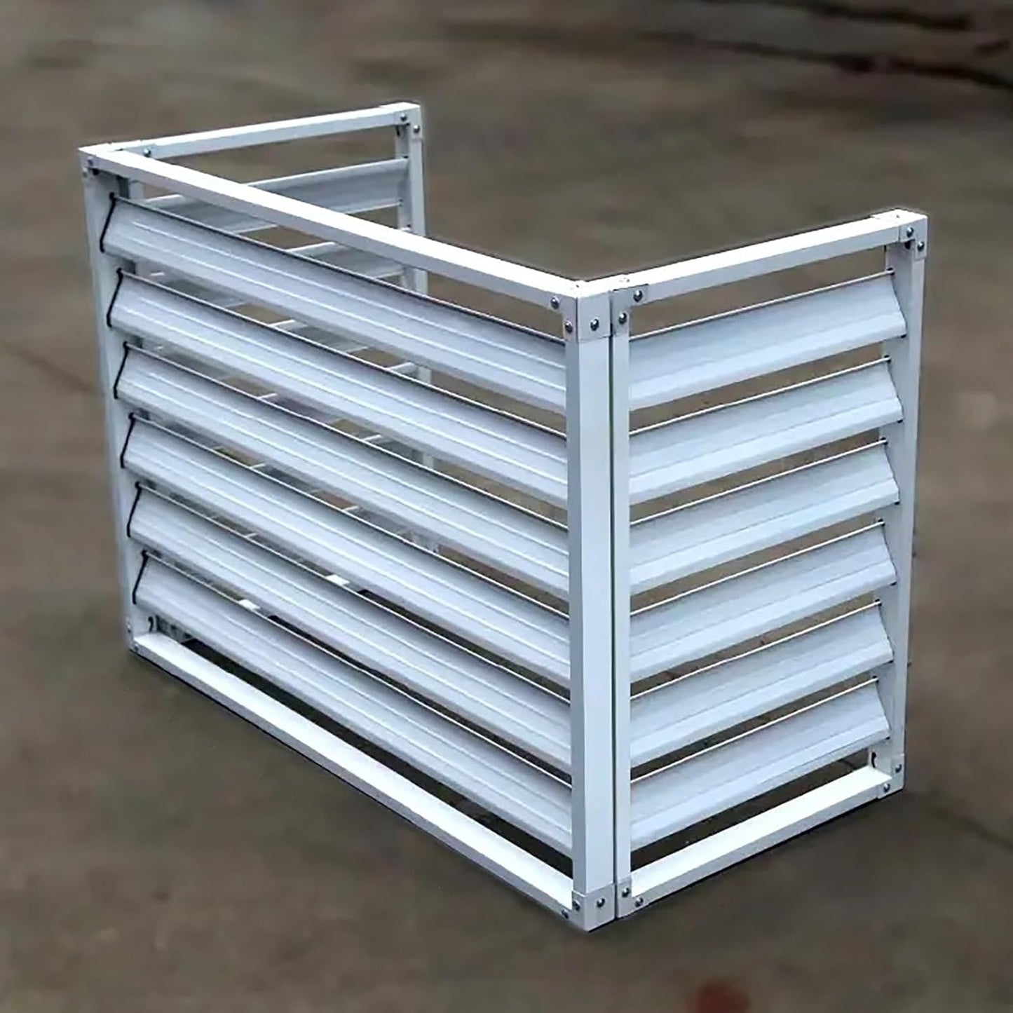 GENERIC Housse De Protection Pour Climatiseur Extérieur – Protection Contre Les Intempéries Pour Unités De Climatisation Autonome En Aluminium Et Support De Fleurs – Imperméable Et Résistante Aux UV