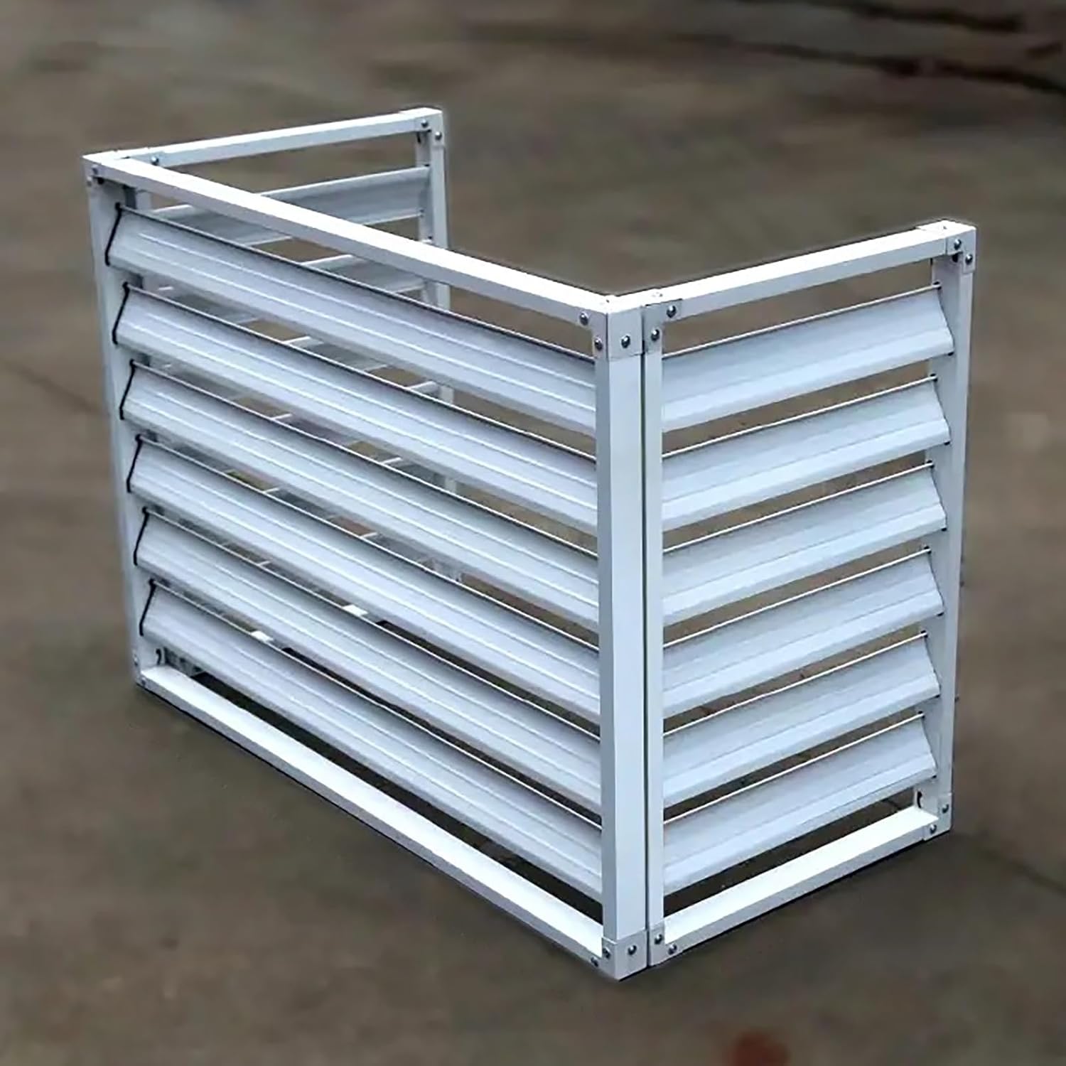 GENERIC Housse De Protection Pour Climatiseur Extérieur – Protection Contre Les Intempéries Pour Unités De Climatisation Autonome En Aluminium Et Support De Fleurs – Imperméable Et Résistante Aux UV