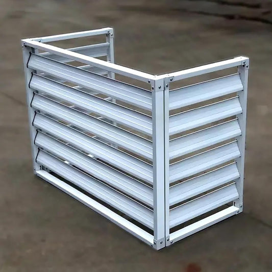 GENERIC Housse De Protection Pour Climatiseur Extérieur – Protection Contre Les Intempéries Pour Unités De Climatisation Autonome En Aluminium Et Support De Fleurs – Imperméable Et Résistante Aux UV