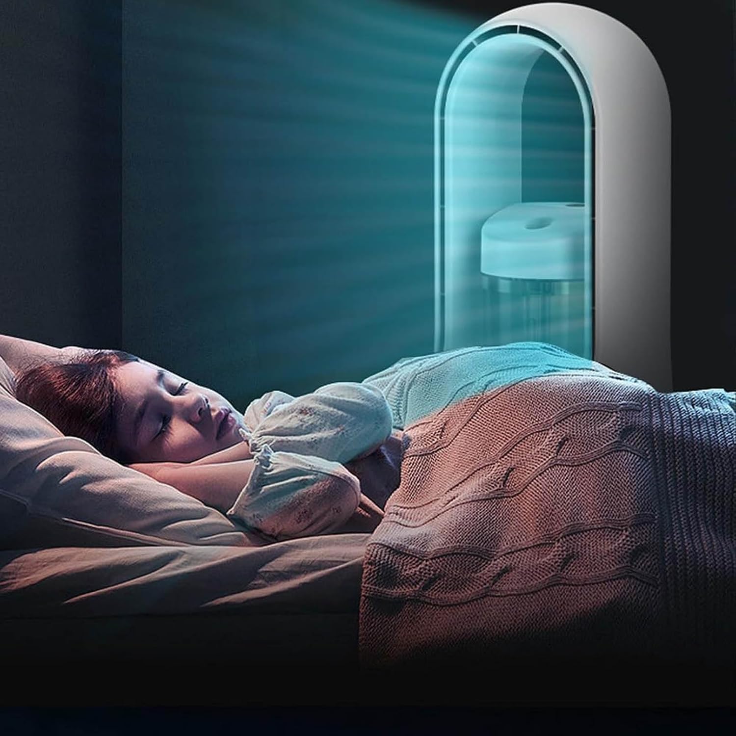 GENERIC Refroidisseur D'air Portable Rechargeable Par USB, Ventilateur Par évaporation Avec 6 Vitesses, Autonomie De 1 à 3 Heures, Design ABS Léger
