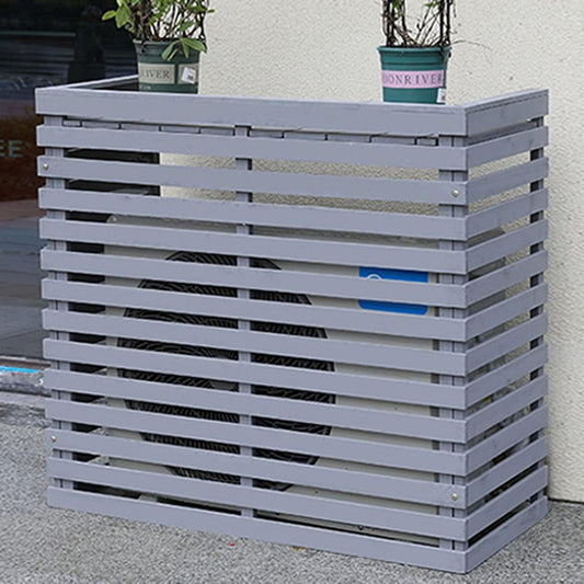 GENERIC Bonsai Design Housse En Bois Pour Climatiseur – Protection D'unité Extérieure | Cadre AC Polyvalent Pour Toutes Les Scènes | Design élégant En Maille Pour Une Utilisation Toute L'année