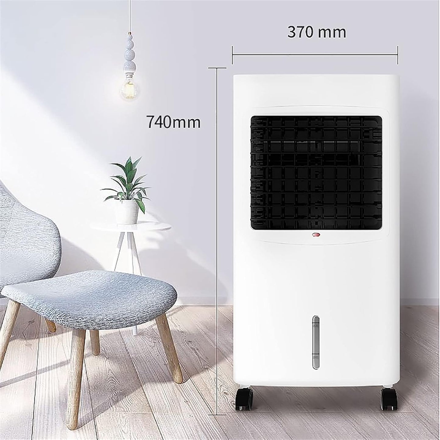 GENERIC Refroidisseur D'évaporation Portable Avec Télécommande, Ventilateur De Brive Silencieux Pour Le Bureau à Domicile, Dispositif De Refroidissement Efficace énergétique Avec Flux D'air Réglable, Concepti