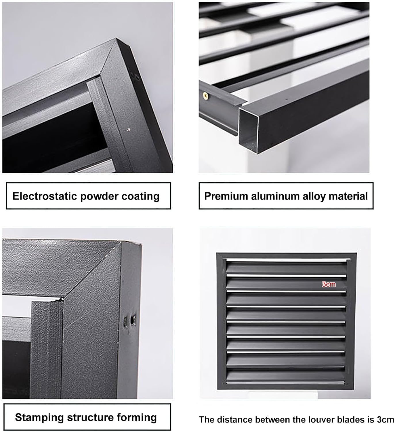GENERIC Housse De Protection Pour Climatiseur Extérieur En Aluminium - Clôture D'intimité - Antivol Et Réduction Du Bruit - 100 X 50 X 70 Cm