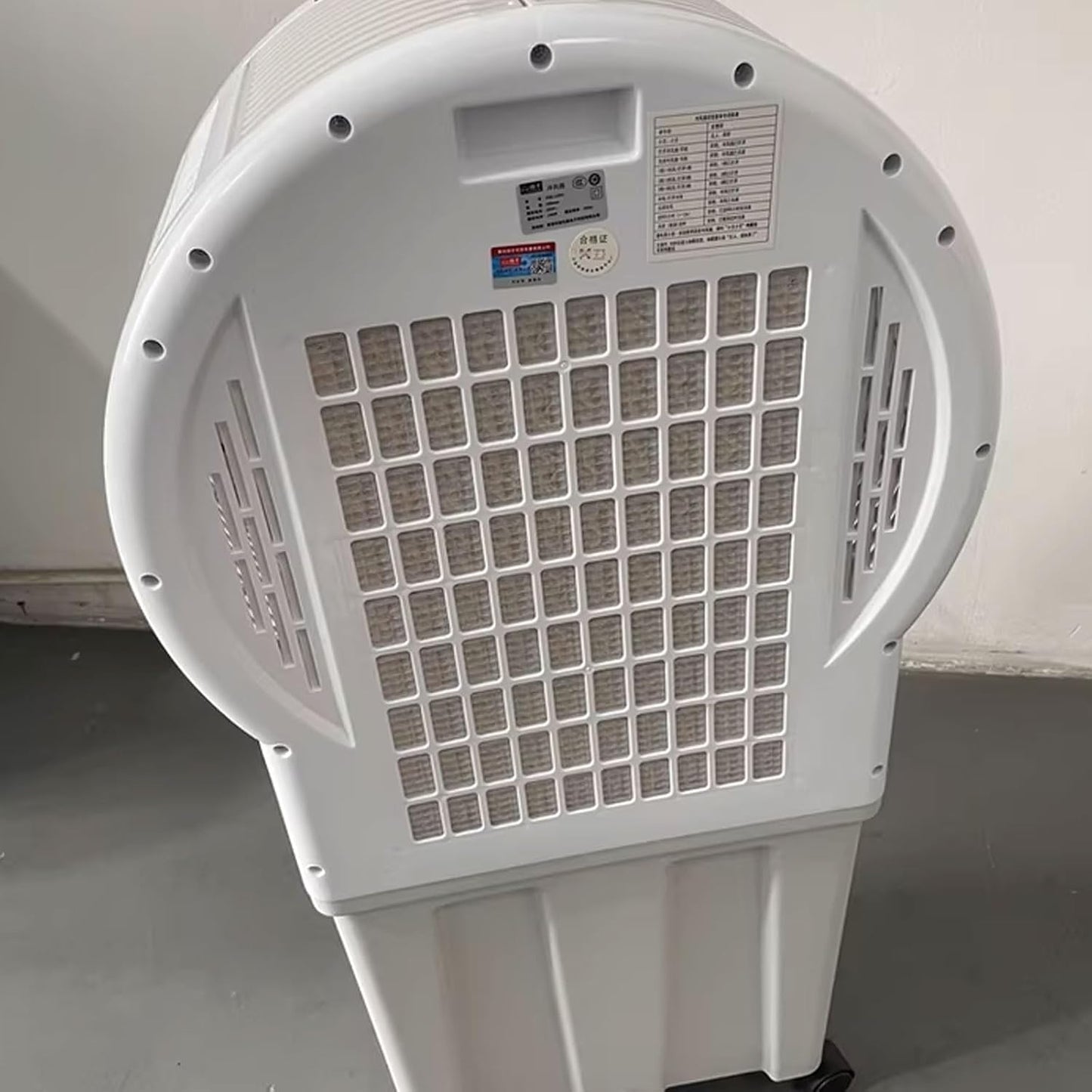 GENERIC Rafraichisseur D'air Réservoir D'eau De 25L Air Cooler Mobile Avec 6 Blocs Réfrigérants Remplissage D'eau Par Le Haut Evaporation Refroidisseur Portable 220 V