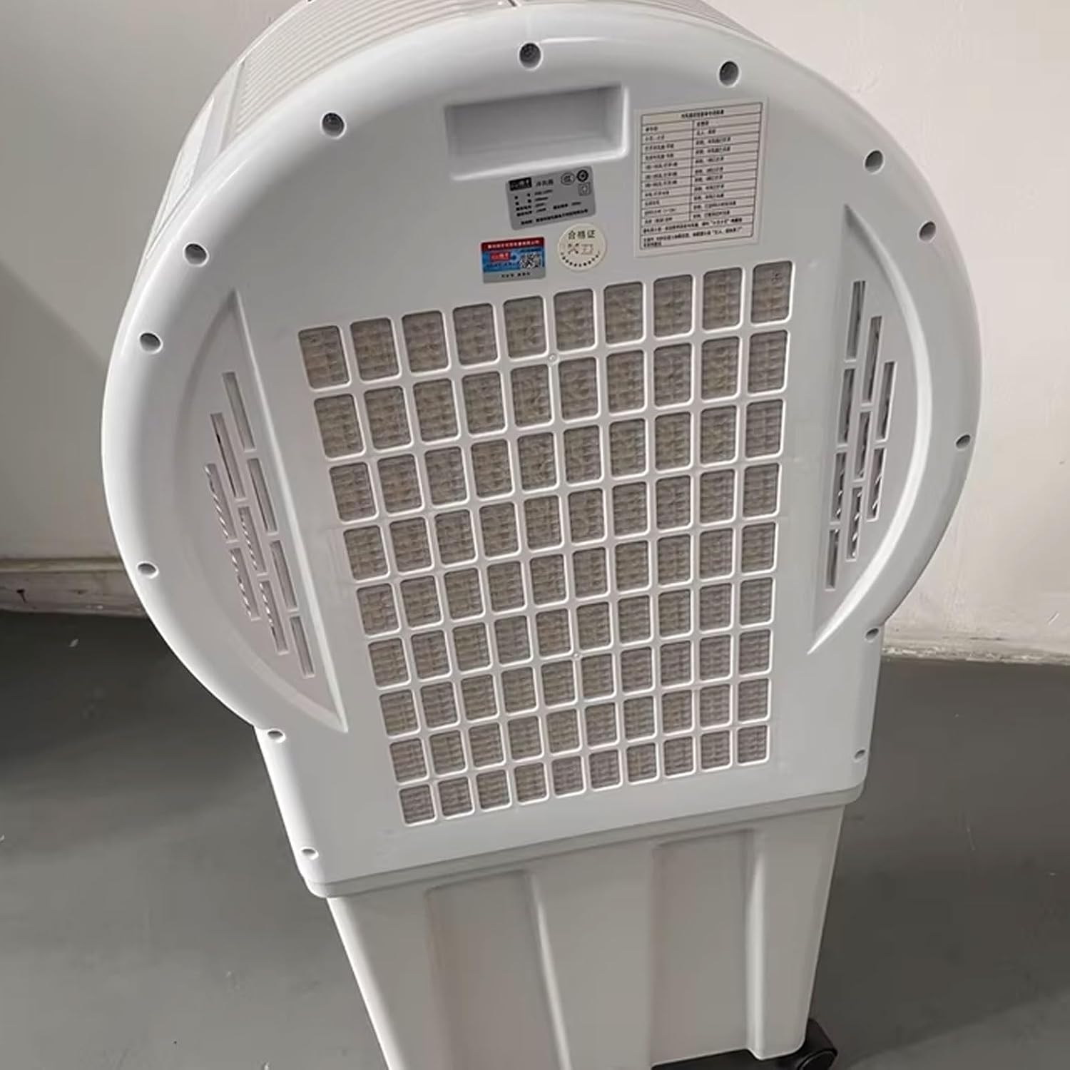 GENERIC Rafraichisseur D'air Réservoir D'eau De 25L Air Cooler Mobile Avec 6 Blocs Réfrigérants Remplissage D'eau Par Le Haut Evaporation Refroidisseur Portable 220 V