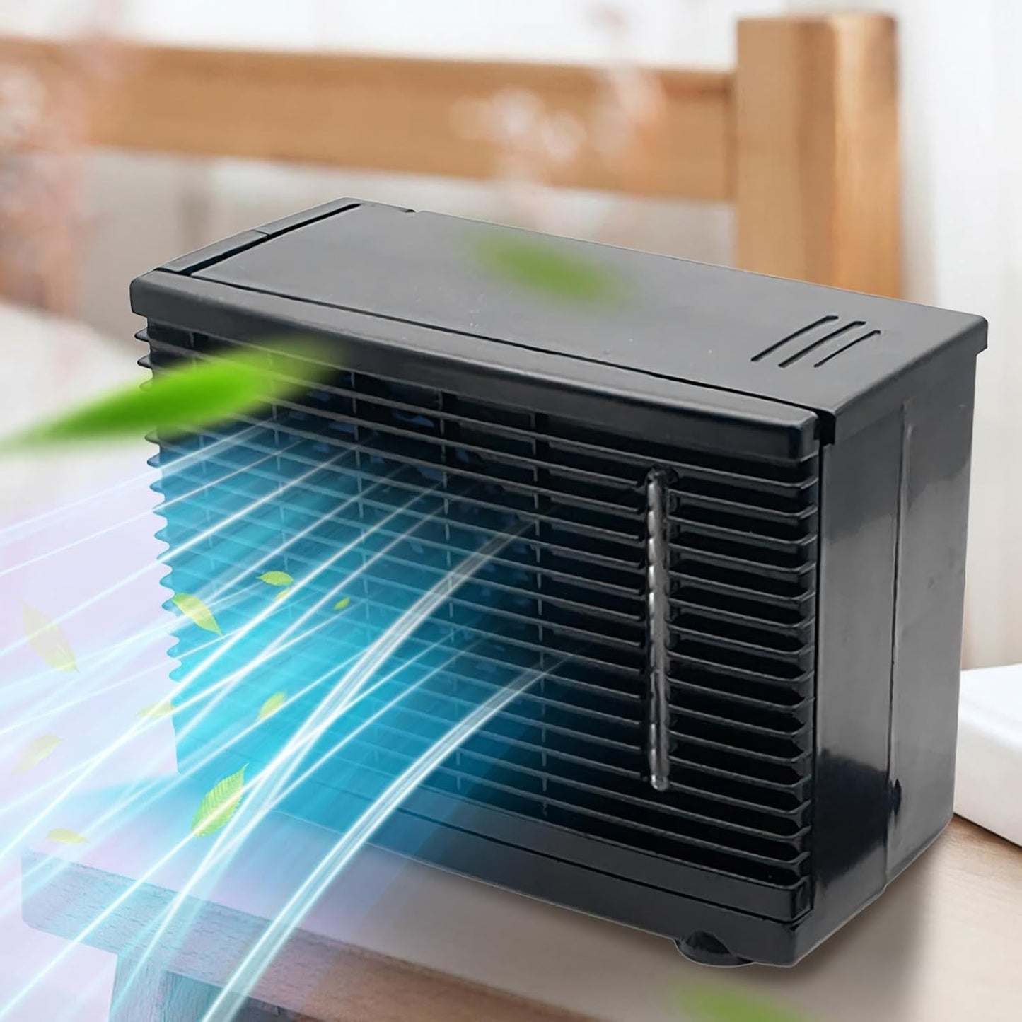  Ventilateur Rafraîchisseur D'air Portable Par évaporation, 12 V, Avec Réservoir D'eau. Climatiseur Personnel Silencieux Et Idéal Pour Voiture, Camion, Camping-car Et Bureau, 200x110x150 Mm