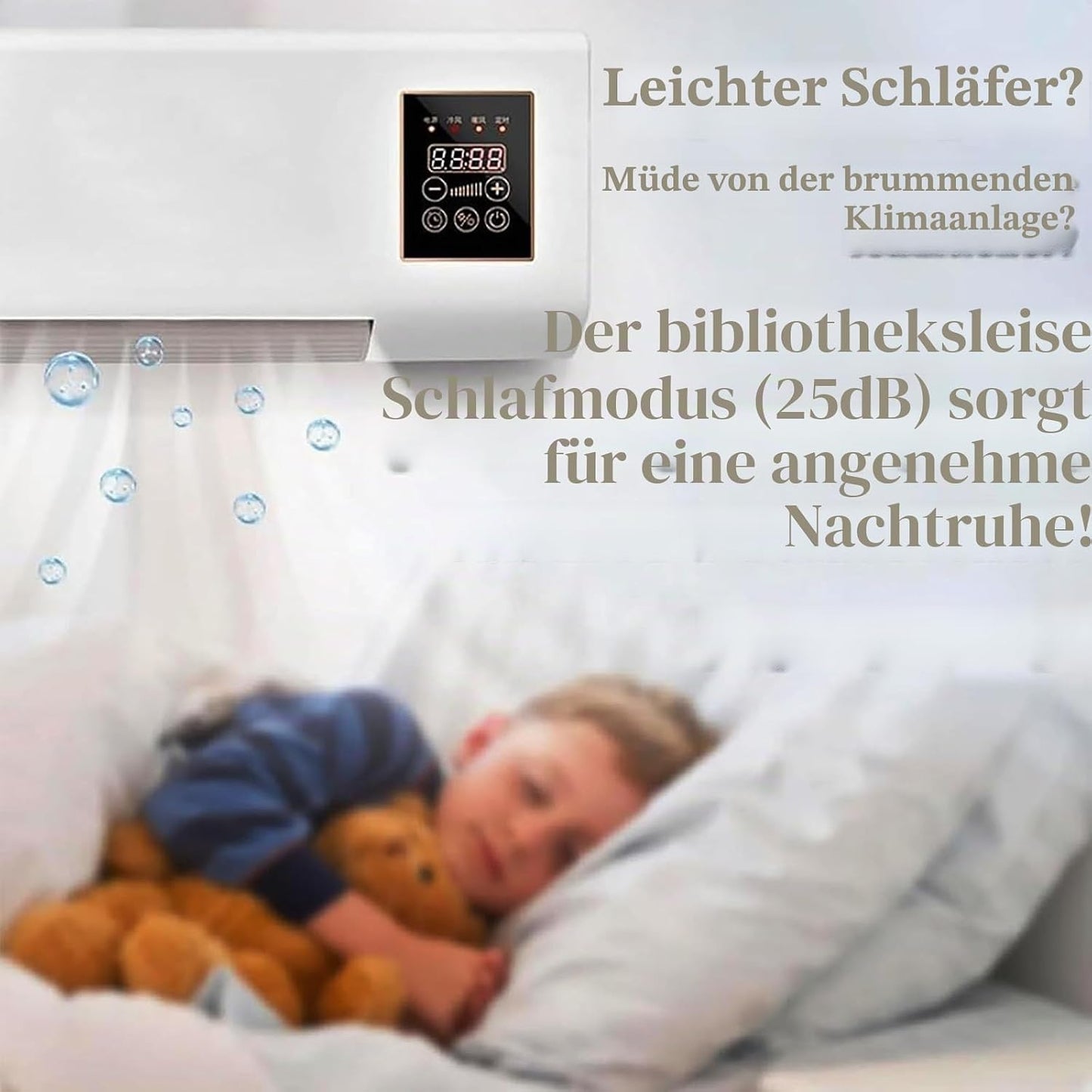 GENERIC Ventilateur Avec Télécommande, Silencieux Et économe En énergie Pour Les Chambres à Coucher.Frooître Rapide, Isolant Thermiquement, Facile à Assembler Sans Forage.Idéal Pour Le Bureau à Domicile Et Le