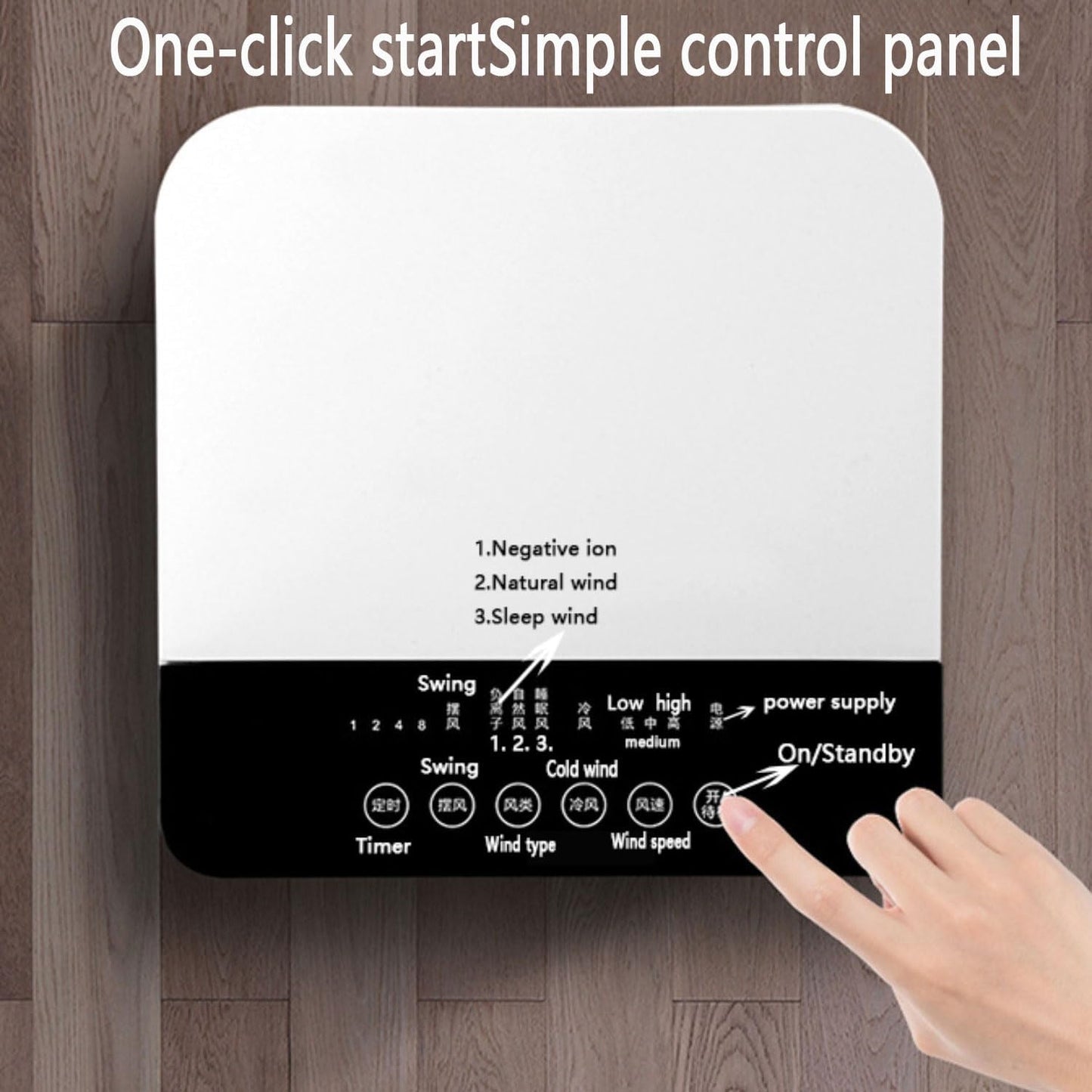 GENERIC Refroidisseur D'évaporation De Climatiseur Portable Avec Oscillation à 90 °, 4 Modes, 3 Vitesses, Minuterie 15H, Télécommande, Packs De Glace Et Réservoir D'eau 9L Pour La Maison Et Le Bureau