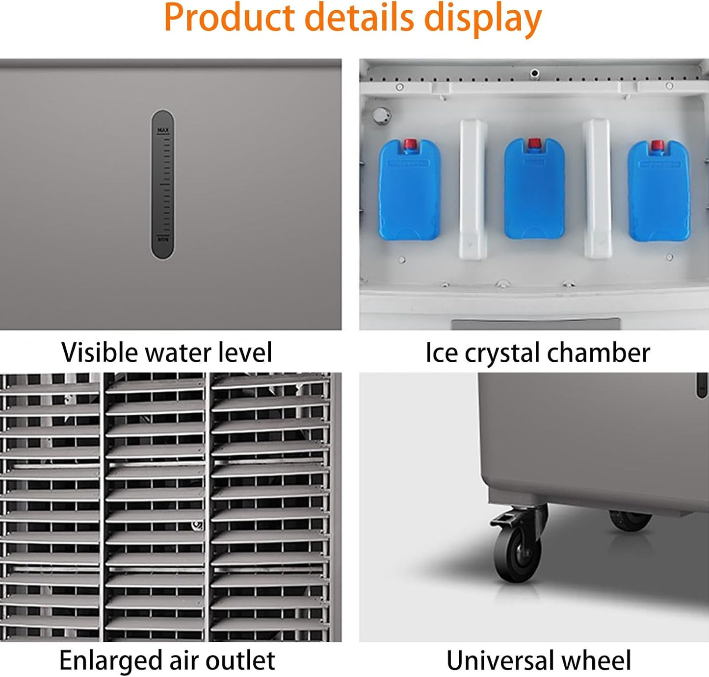  Climatiseurs Portables 3 En 1, Refroidisseur D'air Par Évaporation Avec Minuterie Intelligente Et Réservoir D'eau, Ventilateur De Refroidissement D'air Pour Intérieur Et Extérieur