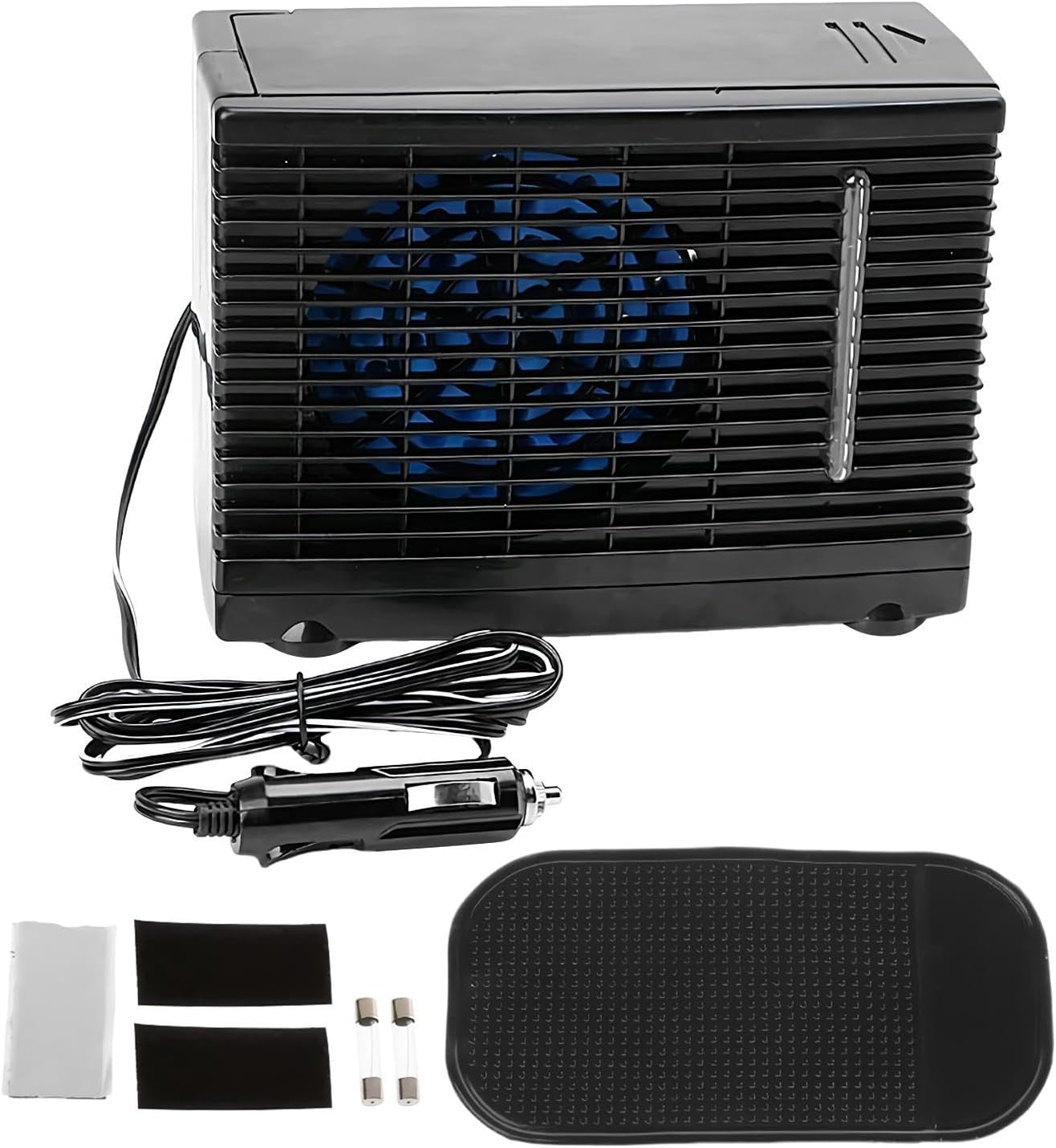 GENERIC Ventilateur D'air Pour Voiture – Souffleur D'air, Appareil 12 V 950 G, Unité évaporative, Support Adhésif Sécurisé | Système De Refroidissement Du Réservoir D'eau Pour Tables, Bureaux, étagères