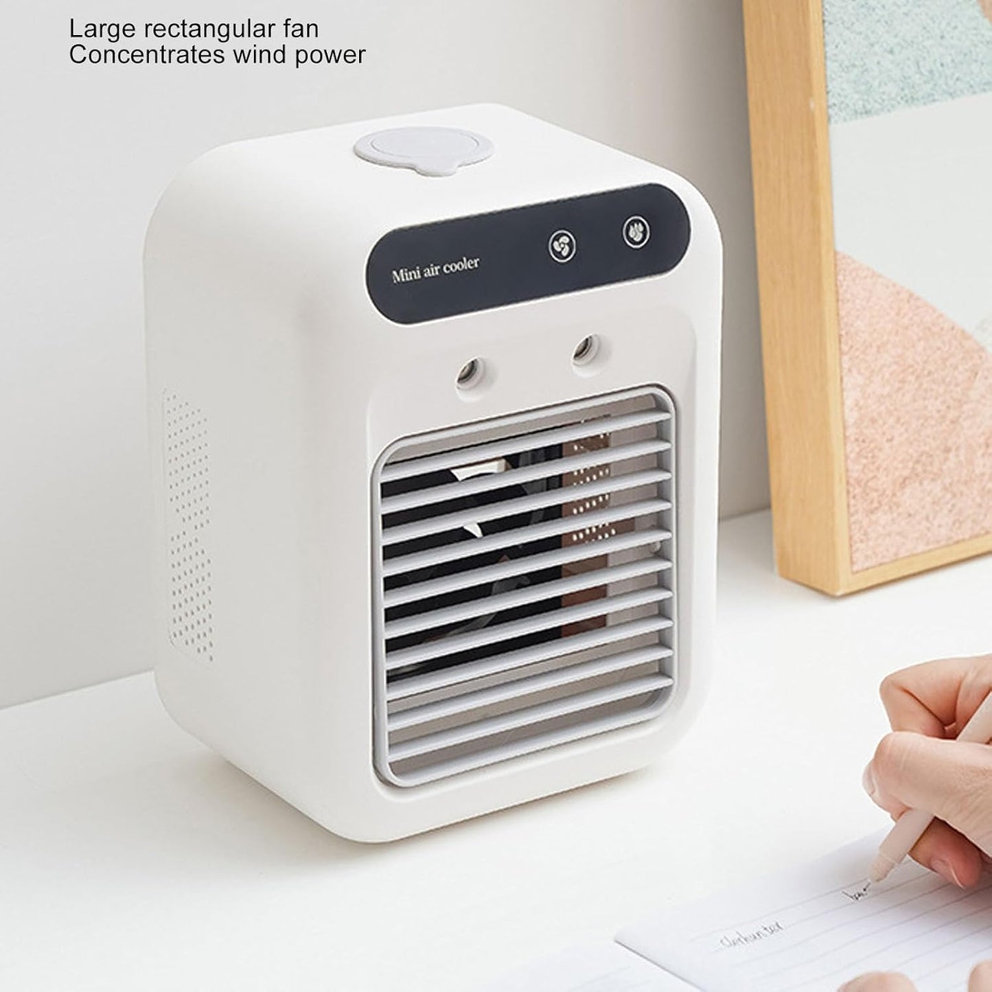  Climatiseur Portable 500 Ml, 2 Vitesses, Brume Froide, Pulvérisation Longue Durée De 10 Heures, Refroidisseur D'air Et Humidificateur