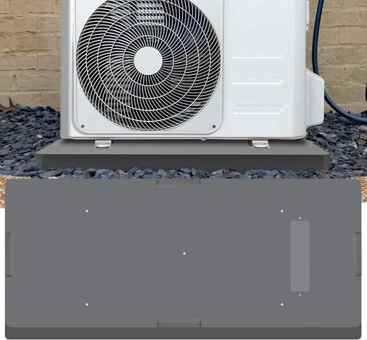  DuctlessAire – Tapis De Condensateur Pour Pompe à Chaleur Sans Conduit Pour Climatiseur – Base De Montage Au Sol Antidérapante Pour Unité CVC – Coussin D'unité De Condensateur Extérieur (45,7 X 96,5 X