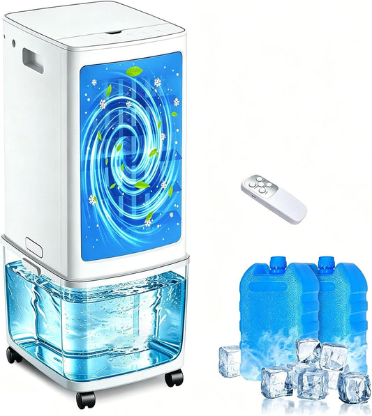 GENERIC Refroidisseur De Marais – Refroidisseur Par évaporation De 4 000 CFM, Réservoir De 3 Litres, 3 Modes, Télécommande, Minuterie Pour Chambre, Maison, Bureau