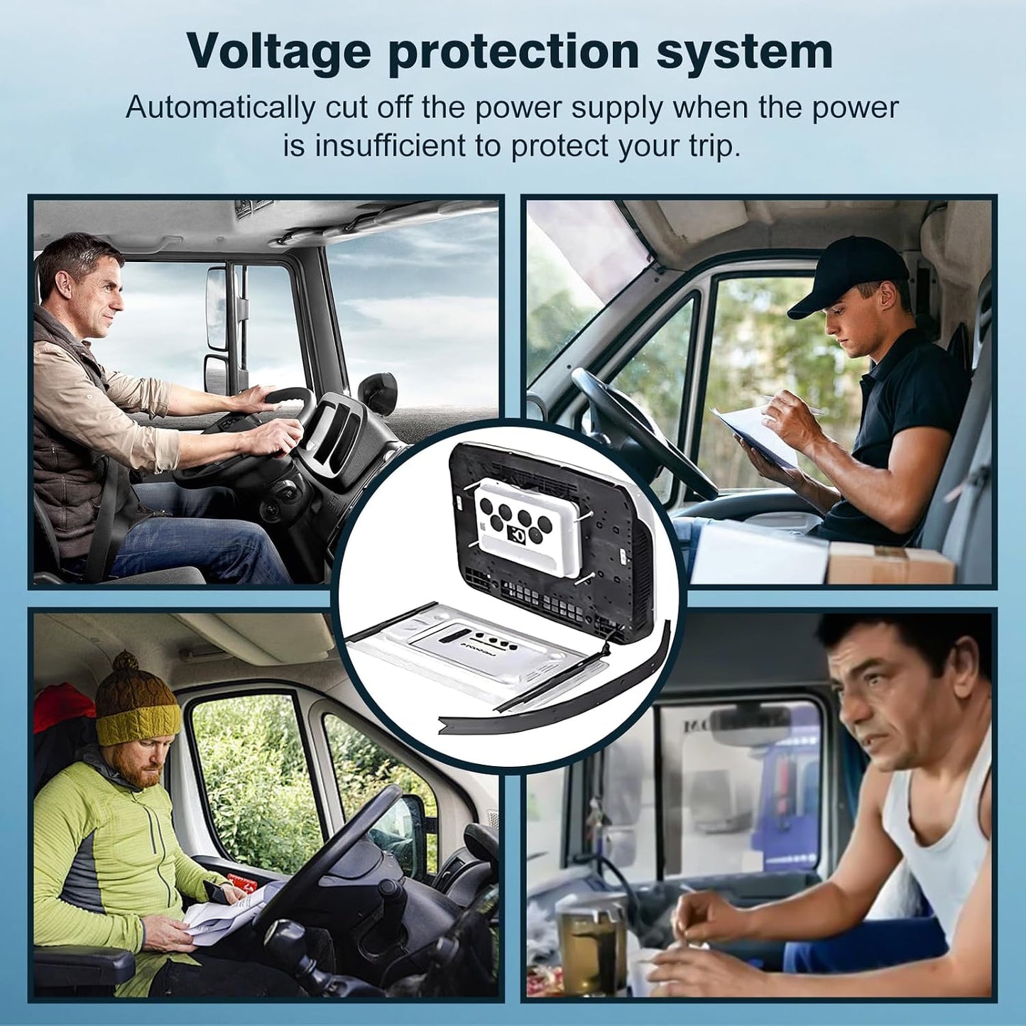  Climatiseur 12V DC/climatiseur De Toit Ultra-Mince Pour Voiture, Applicable Aux Monospaces, Véhicules, Maisons, Camions, Véhicules Agricoles, Excavateurs, Etc.