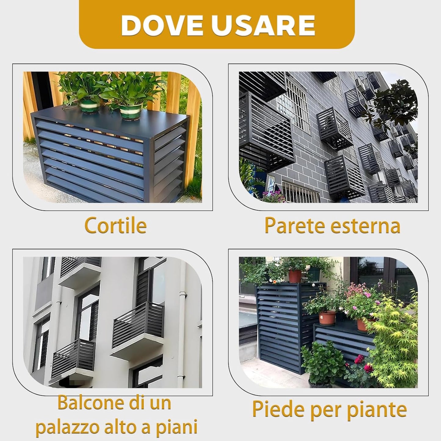 GENERIC Housse De Climatiseur Extérieur Pour Pompe à Chaleur Pour Unités Extérieures (L120W70H150) – Protection Imperméable Contre Les Intempéries, Les Rayons UV Et Les Débris – 5P