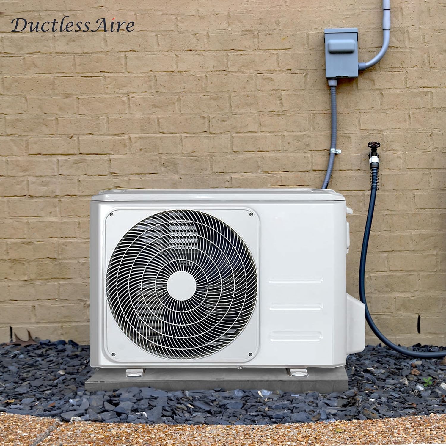  DuctlessAire – Tapis De Condensateur Pour Pompe à Chaleur Sans Conduit Pour Climatiseur – Base De Montage Au Sol Antidérapante Pour Unité CVC – Coussin D'unité De Condensateur Extérieur (45,7 X 96,5 X