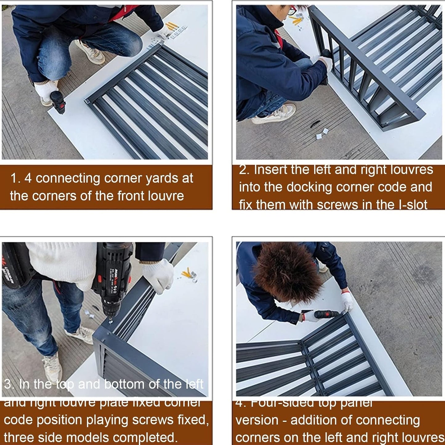 GENERIC Couvertures De Climatiseur En Aluminium Robuste, Protection Du Condensateur Central, Bouclier D'unité CVC, Protection De Pompe à Chaleur Résistante Aux Intempéries, Boîtier De Climatisation Extérieur